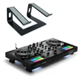 Produktbild: Hercules DJControl Inpulse 500 DJ Controller + keepdrum Laptopständer Schwarz