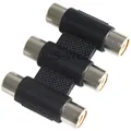 Produktbild: Audio Adapter, 3 fach Verbinder Cinch 3 Buchse auf 3 Buchse female RCA abq