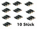 Produktbild: 10 Stk. Video Audio Adapter 3x Cinch Buchsen