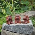 Produktbild: Budawi® 3er Set Holz Affen klein „Nichts sehen, Nichts hören, Nichts Sagen“