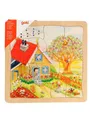 Produktbild: Goki 4-layer Puzzle Seasons 54pcs. Holz
