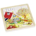 Produktbild: Goki Holzpuzzle Puzzle Kinder 5 Teile Schichtenpuzzle Jahreszeiten 57684