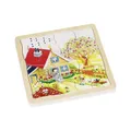 Produktbild: Schichtenpuzzle JAHRESZEITEN Frühling Sommer Herbst Winter Lagenpuzzle Holz NEU