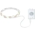 Produktbild: Paulmann Led Strip Batteriebetrieben, 1m, 3000 K Warmweiß, Weiß, Bewegungsmelder, Dämmerungssensor
