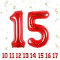 Produktbild: ballonluftballon 15 jahre | Rot 15 ballons-40