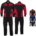 Produktbild: German Wear Motorradkombi GW302K (Spar-Set, 2-tlg., mit Protektoren, Motorradjacke & Motorradhose) 2-teiler Motorradjacke + Motorradhose rot|schwarz 60/4XL