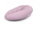 Produktbild: HOBEA-Germany Stillkissen Lagerungskissen Schwangerschaftskissen Waffelmuster mauve, BIO-Baumwolle - XXL 190cm - Babynest mit Holzknopf - komplett waschbar