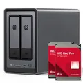 Produktbild: UGREEN DXP2800 16TB WD Red Pro NAS-Bundle NAS inkl. 2x 8TB WD Red Pro 3.5 Zoll SATA Festplatte