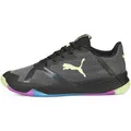 Produktbild: Puma Accelerate Turbo Nitro II Indoor Handball Hallenschuhe Sportschuhe schwarz/bunt 106876-01, Schuhgröße:41 EU