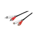 Produktbild: Goobay 50027 Cinch Audiokabel Stereo Verlängerungskabel – Chinchkabel 2x Chinch Stecker (R / L) auf 2x Chinch Buchse (R / L) – 5 Meter