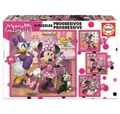 Produktbild: Educa Puzzle Puzzle Minnie Mouse Happy Helpers Progressiv 12-16-20-25 Stücke, Puzzleteile