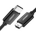 Produktbild: Kabel USB-C / Mini USB Typ B 1 m Ugreen Datenkabel Ladekabel Schwarz