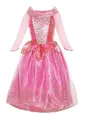 Produktbild: Katara 730133660313 Disney Princess Aurora Faschings-Kostüm Dornröschen-Kleid für Karneval & Geburtstage, Rosa, 134/140 (Etikett 150)