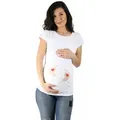 Produktbild: M.M.C. Umstandsshirt Baby Füße mit Motiv weiß S