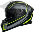 Produktbild: Integralhelm 69-G Motorradhelm Helm Größe XL Rollerhelm Sturzhelm schwarz neon grün mit Sonnenvisier
