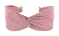 Produktbild: axy Breiter Haarreif mit raffiniertem Knoten aus leichtem Flanellstoff Wunderschön Damen Stirnband Haarschmuck Haarreifen Hairband HRD6 (Rosa, Extra Breit)