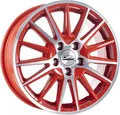Produktbild: CMS C23 diamond red gloss 6x15 ET32 - LK4/108 ML65.1 Alufelge rot
