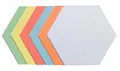 Produktbild: FRANKEN Moderationskarten Wabe, 190 x 165 mm, sortiert, 250 Stück, farblich sortiert, UMZH 1719 99