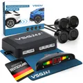 Produktbild: VSG24 Einparkhilfe Set hinten mit Display und 4 Sensoren – robuste PDC Parkhi...