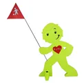 Produktbild: StreetBuddy Warnschild Warnfigur, Warnaufsteller, Warnschild für Kindersicherheit, (1 St)