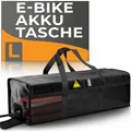 Produktbild: Wheeloo Ebike Akku Tasche bis 49 cm I sicher Laden Dank Kabeldurchführung I Batterie Sicherheitstasche in Zwei Größen I für Lagerung, Transport, Aufladung