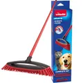 Produktbild: Vileda Always Clean Pet Pro Bürstenset, rot, mittel | Zieht Tierhaare und Schmutz an und sammelt sie, sicher und effektiv für alle Bodentypen, leicht zu reinigen