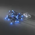 Produktbild: LED Globe-Lichterkette 20er Batterie 3xAA Timer innen blau 1491-407 xmas