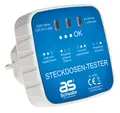Produktbild: as-Schwabe Steckdosentester weiß 45100