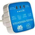Produktbild: as-Schwabe Anschluss-Prüfstecker mit Kontrollleuchte 230V Stromkreis-Prüfgerät - Weiß