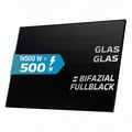 Produktbild: SUNNIVA® Solarmodul 2x 500 W FULL BLACK Bifazial Glas/Glas PV Modul Solarpanel - PMax 1000W (2x500W) Bifacial N-Type, für Balkonkraftwerk oder PV Solar Anlage