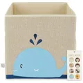 Produktbild: BIECO Motiv-Wal-Aufbewahrungsbox für Kinder - 33 x 33 x 33 cm - ca. 36L - faltbar - für Kallax Regal