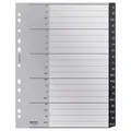Produktbild: Leitz Register 1207-00-00 recycle, A4 Überbreite, A-Z, Recycling-Kunststoff, 20-teilig, schwarz