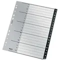 Produktbild: Leitz Recycle Register 1207 DIN A4 Maxi Schwarz 20-teilig 11 Löcher 90% Recycelter Kunststoff A - Z Deutsch