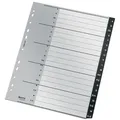 Produktbild: Leitz Recycle Register 1207 DIN A4 Maxi Schwarz 20-teilig 11 Löcher 90% Recycelter Kunststoff A - Z Deutsch