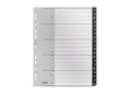 Produktbild: Leitz® Registermappe Recycle, A4, beschreibbar, Universalllochung, zu 100 % recycelbar, Kunststoff, schwarz, Taben A-Z