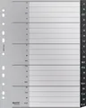 Produktbild: LEITZ Aktenordner Plastikregister Recycle A-Z A4 Maxi PP 20 Blatt schwarz