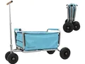 Produktbild: Beachtrekker Life Faltbarer Bollerwagen + Feststellbremse, klappbarer Handwagen (Gummi/PU-Reifen, Himmelblau)