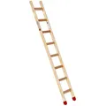 Produktbild: Euroline Holz Sprossenanlegeleiter inkl. 2 rutschsichere Leiterfüße 8 Sprossen