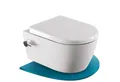 Produktbild: SSWW Dusch-WC mit Softclose WC-Sitz Tiefspül-WC spülrandloses WC Taharet, wandhängend, Abgang waagerecht