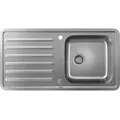 Produktbild: hansgrohe Einbauspüle 43338800 955 x 485 mm, Becken rechts, Abtropffläche, automatische Ablaufgarnitur, Edelstahl