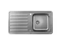 Produktbild: hansgrohe Einbauspüle 43338800 955 x 485 mm, Becken rechts, Abtropffläche, automatische Ablaufgarnitur, Edelstahl