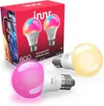 Produktbild: innr Zigbee E27 Smart Lampe, funktioniert mit Hue* und Alexa (Bridge erforderlich), White & Color, 16 Million Farben, Smart Home Glühbirne, Dimmbar, 880 Lumen, 2 Stück