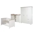 Produktbild: Roba Zimmerset Felicia Wickelkommode Kombi-Bett 70x140cm & Schrank 3-türig TOP