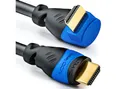 Produktbild: deleyCON deleyCON 0,5m HDMI 90° Grad Winkel Kabel - HDMI 2.0/1.4a kompatibel HDMI-Kabel