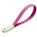 Produktbild: LogiLink Magnet USB 2.0 zu Micro-USB Kabel Armband Datenkabel Smartphone pink