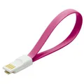 Produktbild: LogiLink CU0087 Magnet USB 2.0 zu Micro-USB Ladekabel Schlüsselanhänger Pink