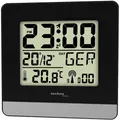 Produktbild: Technoline WT 260 Funkwecker schwarz/silber DCF-77 Funkuhr 12/24h Zeitanzeige