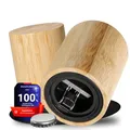 Produktbild: Flaschenöffner Push & Pull - Öffnen von Kronkorken-Flaschen - Geschenk zum Geburtstag für Papa, Freund & Opa - Kapselheber als Bar Zubehör mit Push & Pull Funktion, Farbe:natur