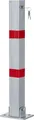 Produktbild: Stagecaptain PPP-70 SR Parkpfosten - Stabile Parkplatzsperre aus Stahl - Galvanisiert und pulverbeschichtet - Abschließbar mit drei Schlüsseln - Reflexionsstreifen für gute Erkennbarkeit