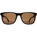 Produktbild: Lacoste L860SP 002 matte schwarz braune Sonnenbrille